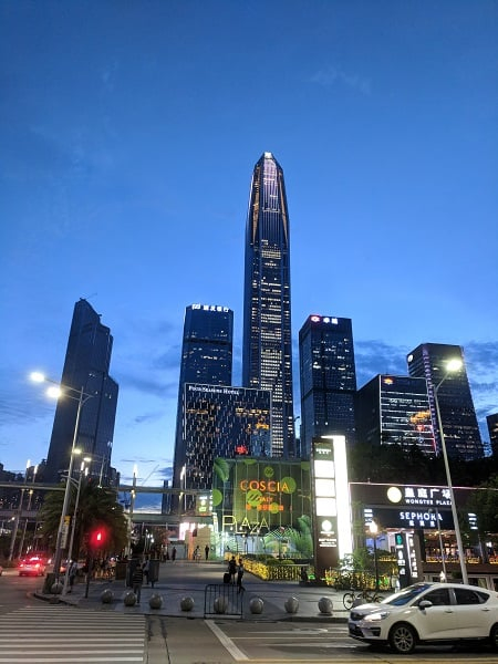 downtown Shenzhen