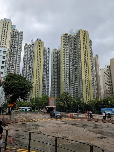 Hong Kong apartment buildings