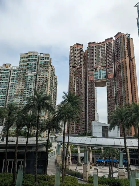 Luxury apartment buildings in Hong Kong