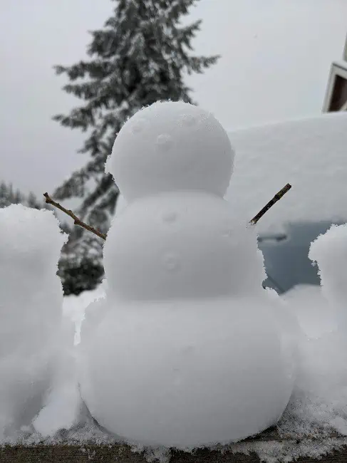 making snowmen