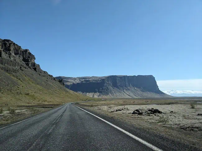 What we saw driving to Jökulsárlón 