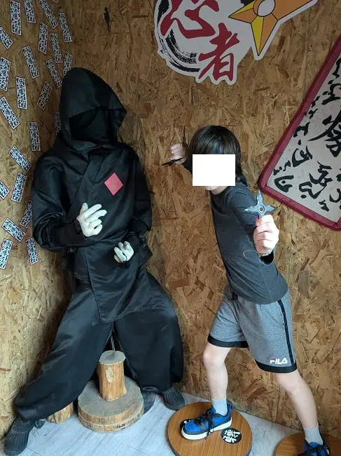 A young ninja wannabe

