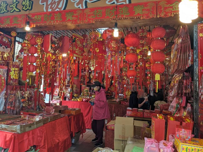 A shop selling all things Lunar New Year
