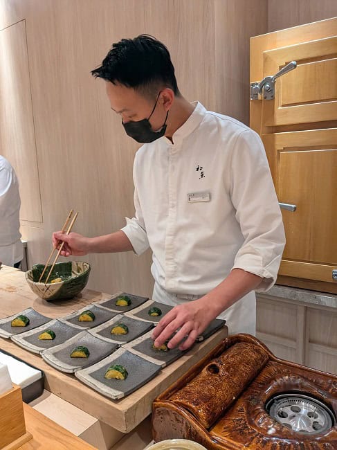 One of our chefs for the omakase dinner
