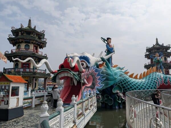 The Spring and Autumn Pavilions. You’d enter from the dragon’s mouth and come out from the tail end to bring good luck