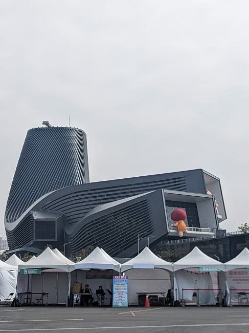 The cruise terminal building 
