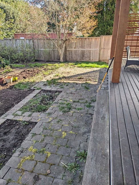 Before power washing and cleaning
