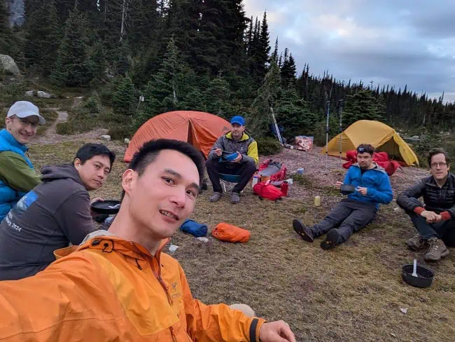 Hanging out at our campsite
