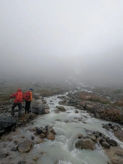 Finding a way to cross the creek